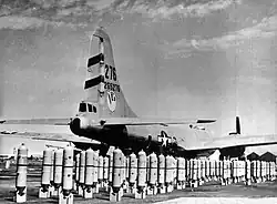 Un B29 superforteresse 468e Groupe de Bombardement en 1944 sur la base.