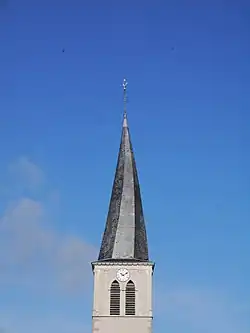 Le clocher tors de l'église.