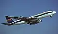 Boeing 707-300 Sun d'Or International immatriculé 4X-ATY à Düsseldorf en 1984