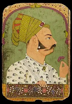 Mahārāja Bakhat Singh de Nagaur, Jodhpur, vers 1735.
