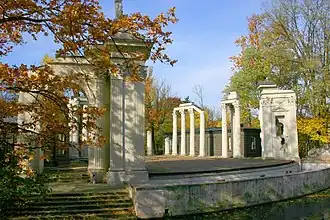 Amphithéâtre du parc Łazienki à Varsovie