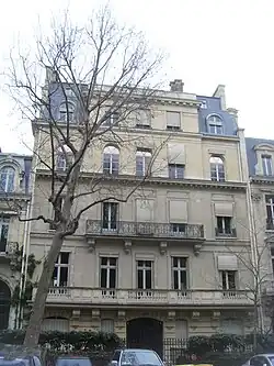 L'hôtel du no&nbsp;4 de l'avenue Velasquez (Paris)