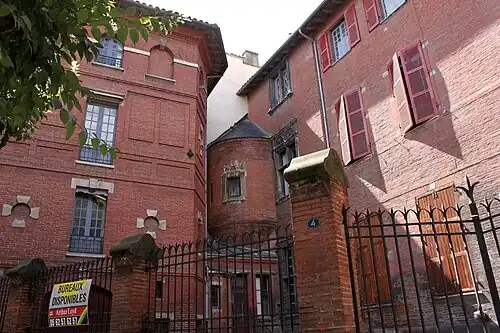 La façade sur jardin de l'hôtel Bérenguier Maynier.