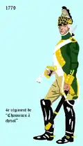 L'uniforme du 4e régiment de chasseurs à cheval de 1779 à 1786