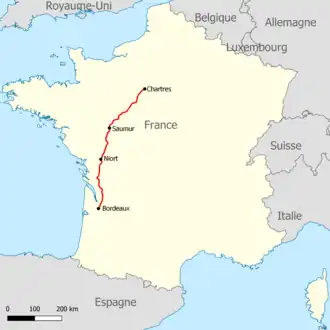 Voir la carte de la ligne.
