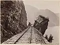 La Vossebanen, ligne de chemin de fer en Norvège, 1880-1890.