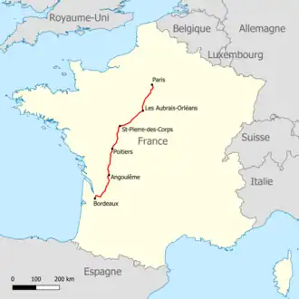 Voir la carte de la ligne.