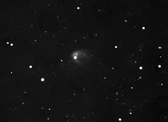 Description de l'image 596 Scheila, 5 minute exposure, Dec. 12, 2010.jpg.