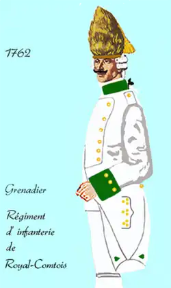 grenadier du régiment Royal-Comtois de 1762 à 1776