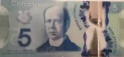 5 dollars canadien, Face recto