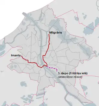 Parcours de la ligne 5.