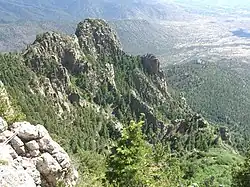 Un pic des monts Sandia.