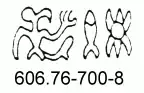 glyph sequence 606-76, 700, 8