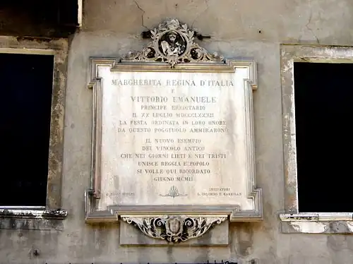 Celle à Marguerite de Savoie et Vittorio Emanuele III de Savoie (1902).