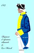 régiment de La Mark de 1762 à 1767.