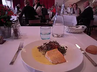 Filet de saumon au beurre d'agrumes