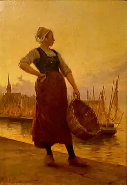 Théophile Deyrolle : La pêcheuse.
