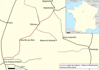 Voir la carte de la ligne.