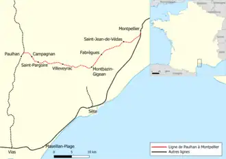 Voir la carte de la ligne.