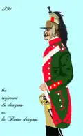 6e&nbsp;régiment de dragons après 1791