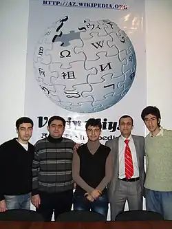 La première conférence des wikipédiens azéris à Bakou, le 6 décembre 2009.