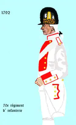 70e régiment d’infanterie de ligne après 1792