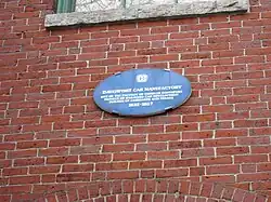 Plaque bleue de Charles Davenport à Cambridge, Massachusetts.