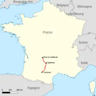 Voir la carte de la ligne.