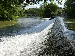 Photographie de l'Huisne à Montfort-le-Gesnois.
