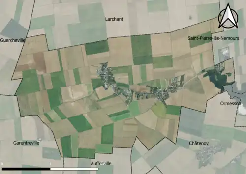 Carte orhophotogrammétrique de la commune.