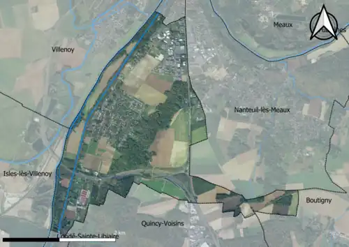 Carte orhophotogrammétrique de la commune.