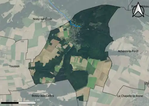 Carte orhophotogrammétrique de la commune.