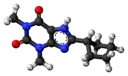 Image illustrative de l’article 8-Cyclopentyl-1,3-diméthylxanthine