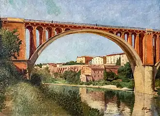 Les Remparts et le pont à Rabastens
