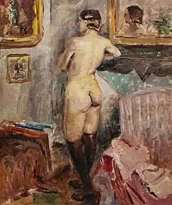 Nu de dos, huile sur toile