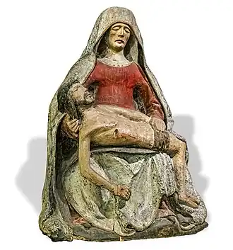 Vierge de pitié de l'église de Saint-Jean de Puycheval (XVIIe&nbsp;siècle).