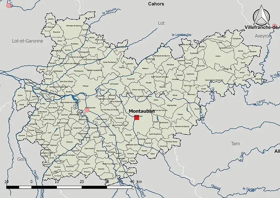 Le Tarn-et-Garonne est dans le Adour-Garonne