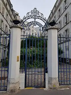 Entrée de la villa.