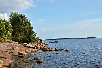 Rivage de l'île de la Garde.