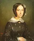 Félix Barret : Portrait présumé de Madame de Kergariou (1839, huile sur toile, musée des beaux-arts de Brest)