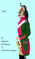 9e&nbsp;régiment de dragons après 1791