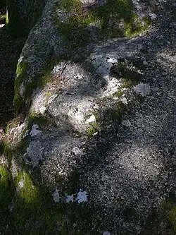 Détail des marches de la pierre no&nbsp;1.