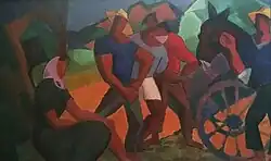 Travaux des Champs (C.1950) - HST 50x65 (Coll.Part.)