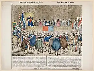 A. Dusch, Schwoertag ou élection à Strasbourg.