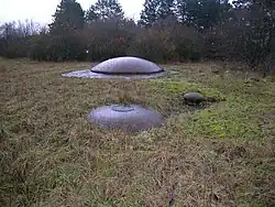 Bloc 10 : tourelle de 75&nbsp;mm modèle 1933 éclipsée.