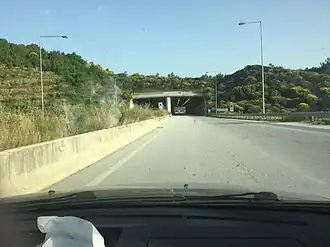 La A2 à l'est de Ioannina.