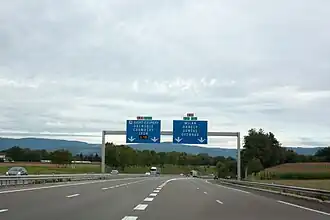 Échangeur entre l’A40 et l’A42