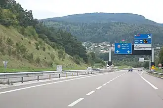 Échangeur entre l’A40 et l’A404