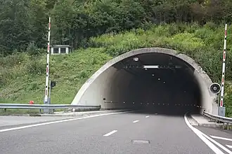 Le tunnel de Saint-Germain-de-Joux.