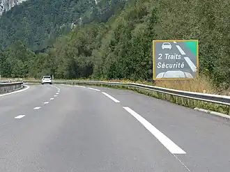 Panneau SR2c 2 Traits Sécurité